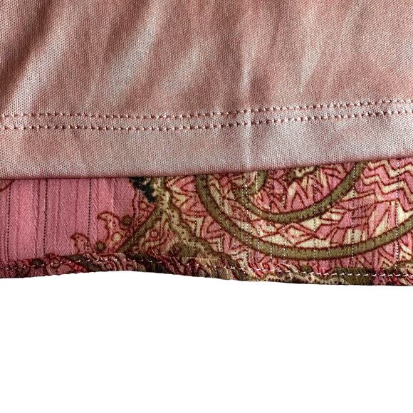 BCBGeneration New Womens Paisley Mini Babydoll Dress Pink Orange 8 Fairy Cottage - Picture 13 of 16